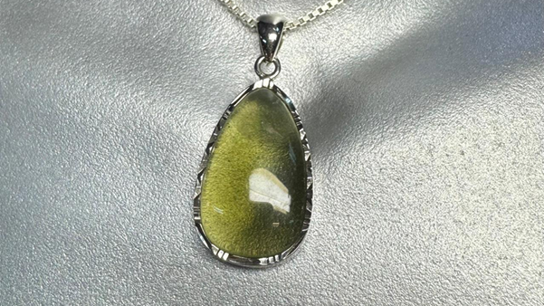 A genuine Moldavite crystal for healing