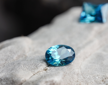 A vibrant authentic gemstone