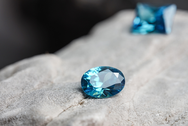 A vibrant authentic gemstone