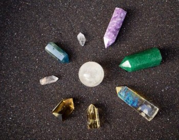 A diverse collection of polished crystal, showcasing the variety available from a crystal wholesaler.